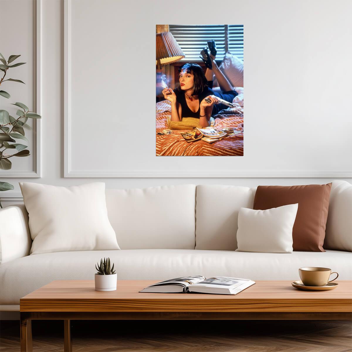 Pulp Fiction Classic Movie Crime Drama Poster Wall Art Print Home Wall Decor