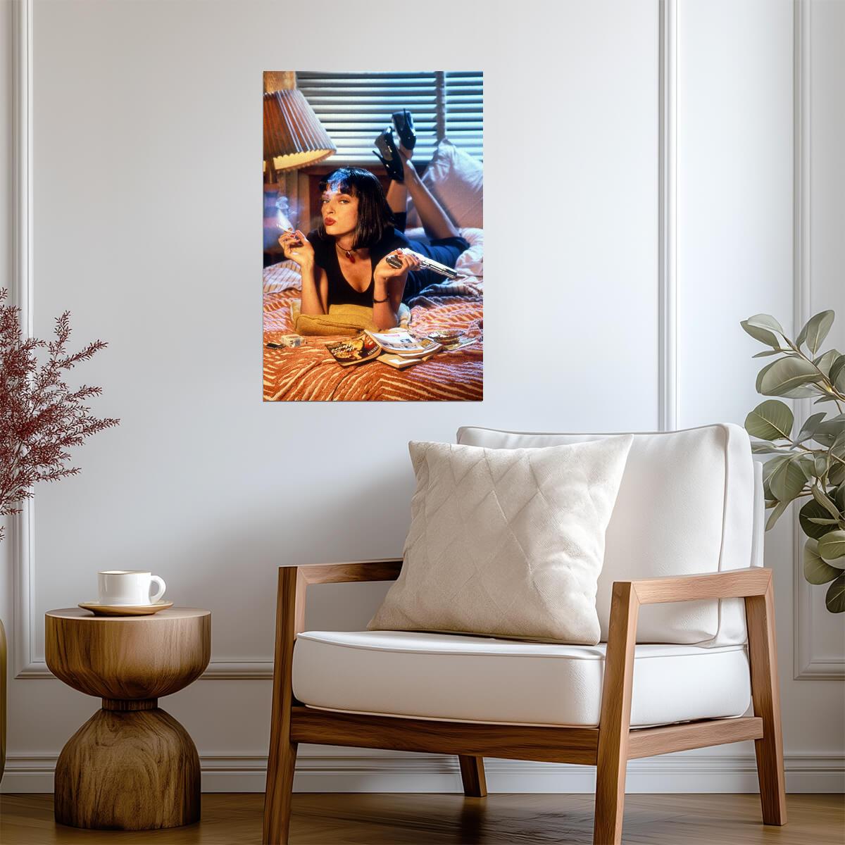 Pulp Fiction Classic Movie Crime Drama Poster Wall Art Print Home Wall Decor