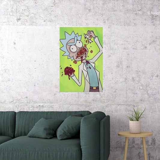 Rick And Morty Cartoon Funny Animation Movie Poster Wall Art Print Home Wall Decor