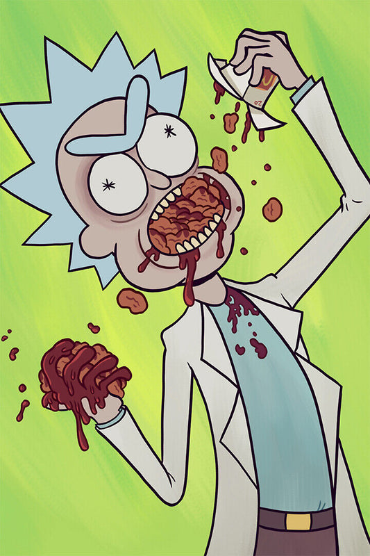 Rick And Morty Cartoon Funny Animation Movie Poster Wall Art Print Home Wall Decor