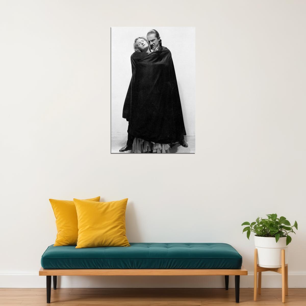 Helen Chandler And Bela Lugosi In Dracula Movie Poster Wall Art Print Home Wall Decor