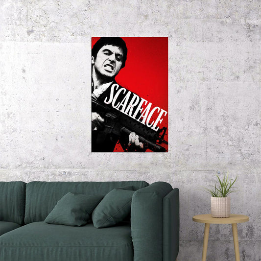 Al Pacino Scarface Classic Movie Crime Drama Poster Wall Art Print Home Wall Decor