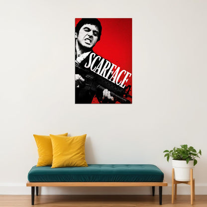 Al Pacino Scarface Classic Movie Crime Drama Poster Wall Art Print Home Wall Decor