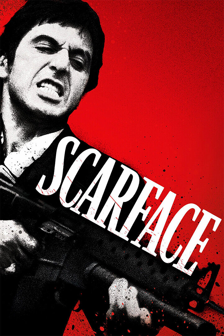 Al Pacino Scarface Classic Movie Crime Drama Poster Wall Art Print Home Wall Decor