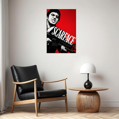 Al Pacino Scarface Classic Movie Crime Drama Poster Wall Art Print Home Wall Decor