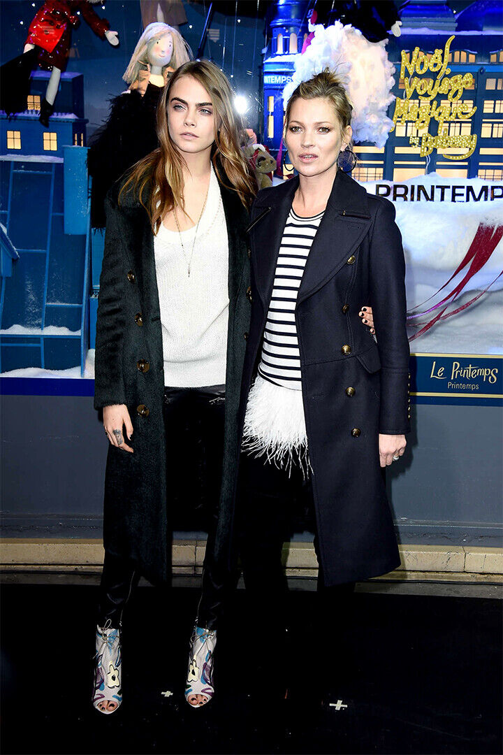 Kate Moss And Cara Delevingne Models Poster Wall Art Print Home Wall Decor