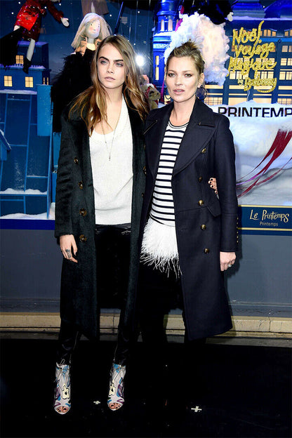 Kate Moss And Cara Delevingne Models Poster Wall Art Print Home Wall Decor