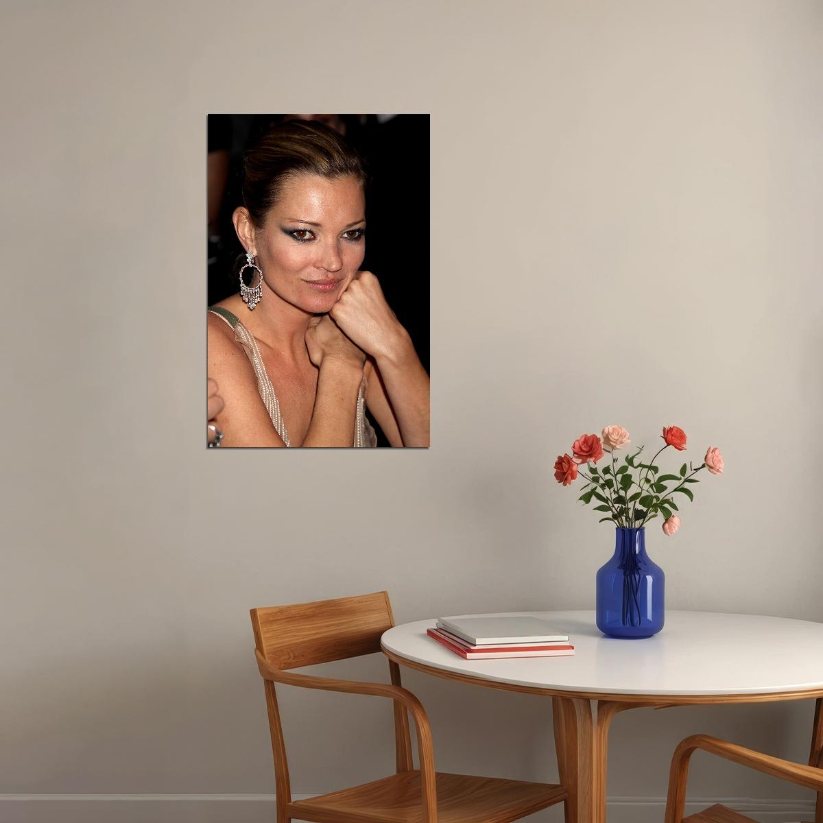 Kate Moss Model Stylist Artist Poster Wall Art Print Home Wall Decor