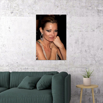 Kate Moss Model Stylist Artist Poster Wall Art Print Home Wall Decor