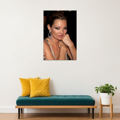 Kate Moss Model Stylist Artist Poster Wall Art Print Home Wall Decor