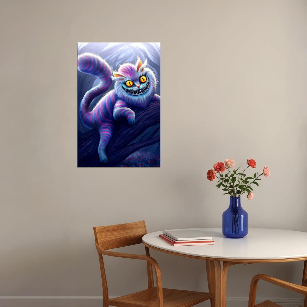 Cheshire Cat Alice In Wonderland Movie Poster Wall Art Print Home Wall Decor