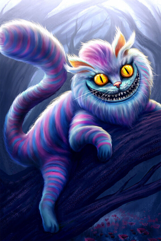 Cheshire Cat Alice In Wonderland Movie Poster Wall Art Print Home Wall Decor