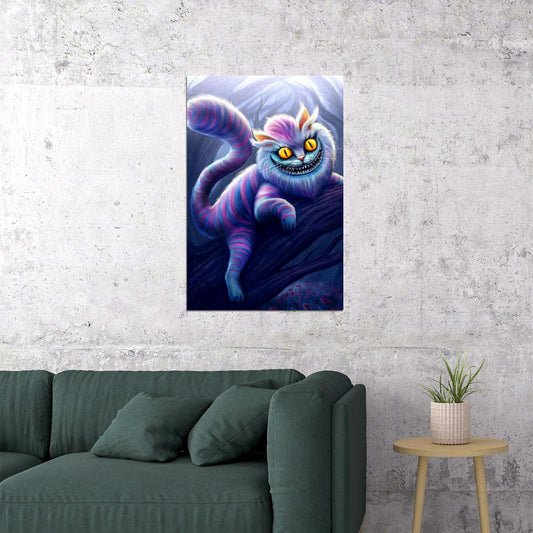Cheshire Cat Alice In Wonderland Movie Poster Wall Art Print Home Wall Decor