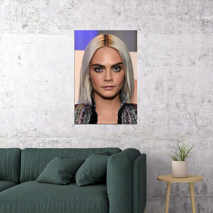 Cara Delevingne Model Artist Actor Poster Wall Art Print Home Wall Decor