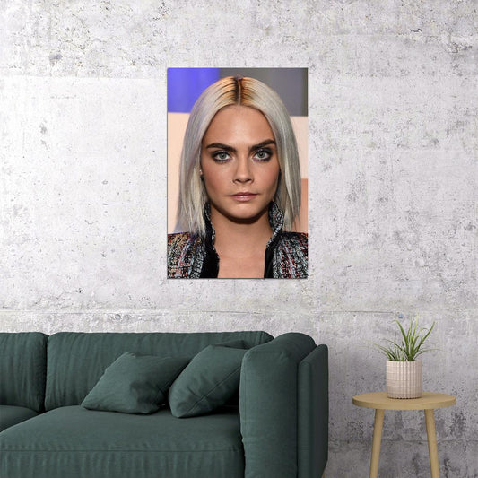 Cara Delevingne Model Artist Actor Poster Wall Art Print Home Wall Decor