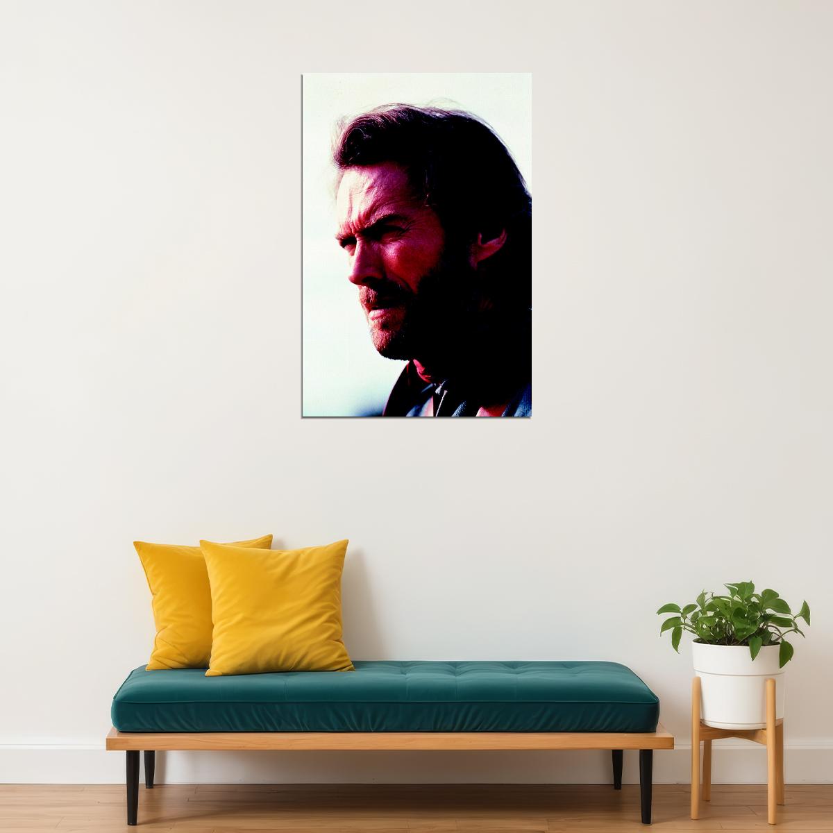 Clint Eastwood In The Outlaw Josey Wales Movie Poster Wall Art Print Home Wall Decor