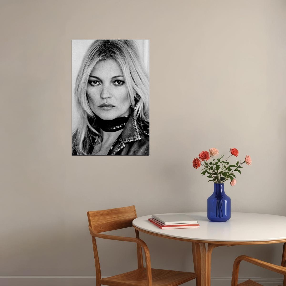 Kate Moss Fashion British Supermodel Poster Wall Art Print Home Wall Decor