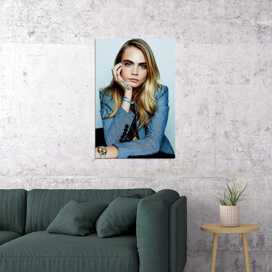 Cara Delevingne British Model Born In London Poster Wall Art Print Home Wall Decor