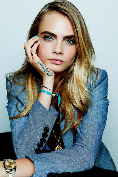 Cara Delevingne British Model Born In London Poster Wall Art Print Home Wall Decor