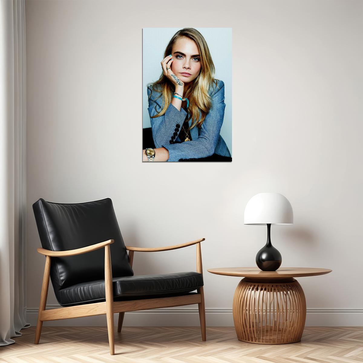 Cara Delevingne British Model Born In London Poster Wall Art Print Home Wall Decor