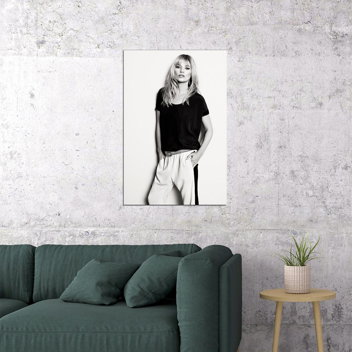 Kate Moss British Supermodel Poster Wall Art Print Home Wall Decor