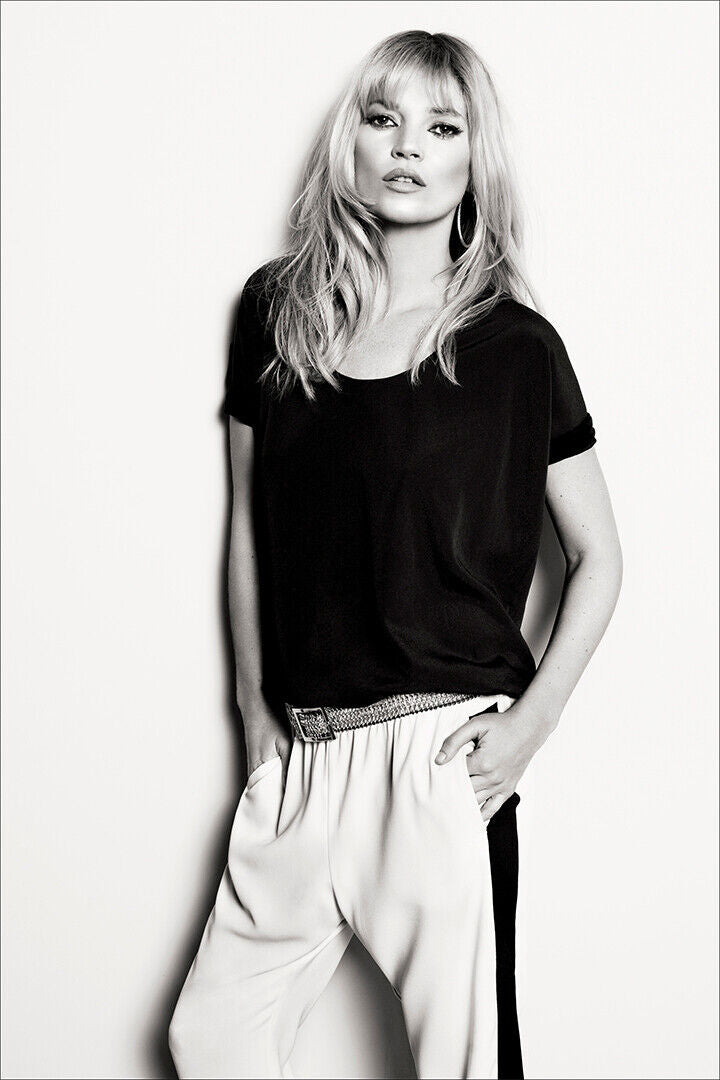 Kate Moss British Supermodel Poster Wall Art Print Home Wall Decor