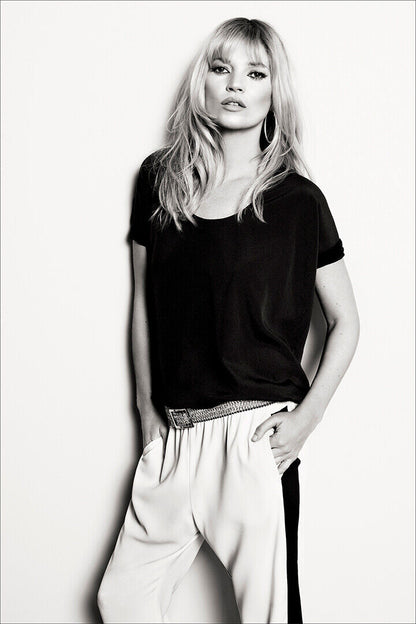 Kate Moss British Supermodel Poster Wall Art Print Home Wall Decor