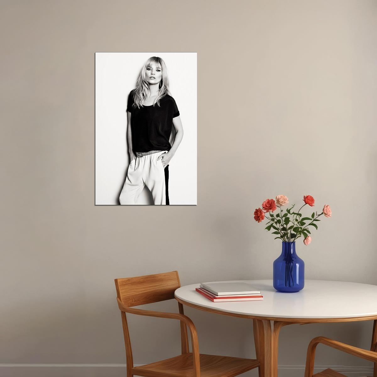 Kate Moss British Supermodel Poster Wall Art Print Home Wall Decor