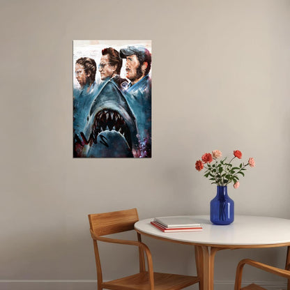 Jaws Horror Movie Poster Wall Art Print Home Wall Decor