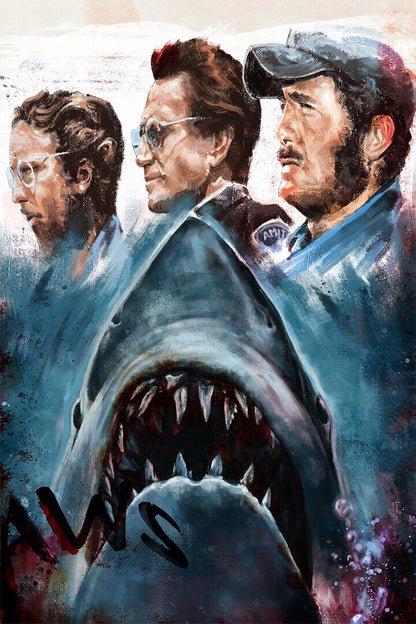Jaws Horror Movie Poster Wall Art Print Home Wall Decor