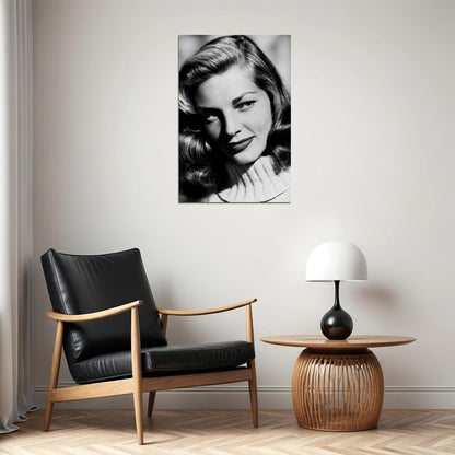 Lauren Bacall American Actress Former Model Poster Wall Art Print Home Wall Decor