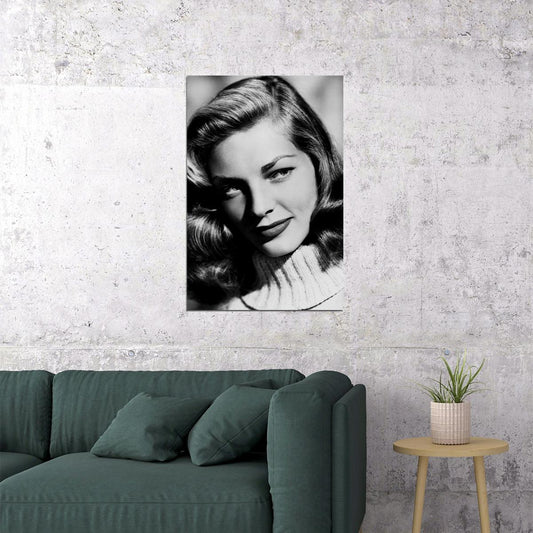 Lauren Bacall American Actress Former Model Poster Wall Art Print Home Wall Decor