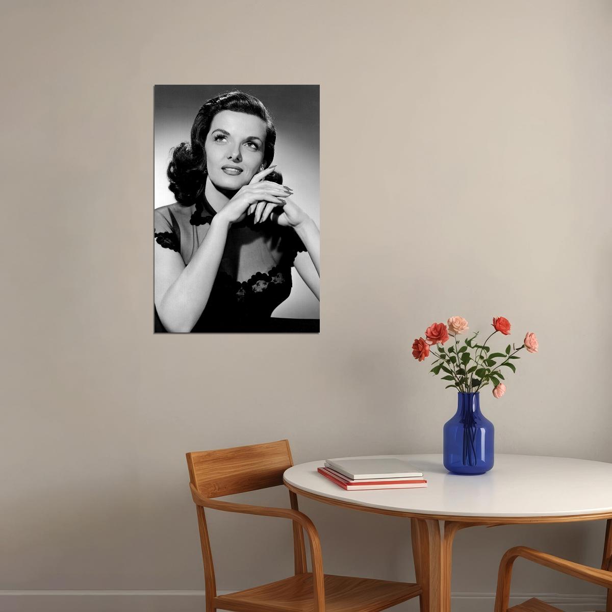 Jane Russell Actress Singer Model Poster Wall Art Print Home Wall Decor