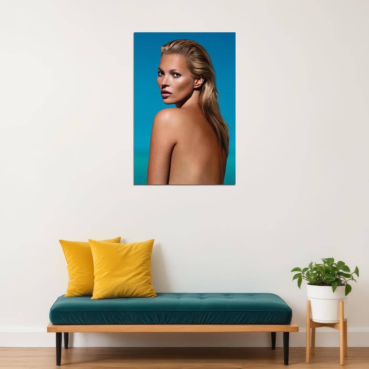 Magazine Kate Moss Model Poster Wall Art Print Home Wall Decor