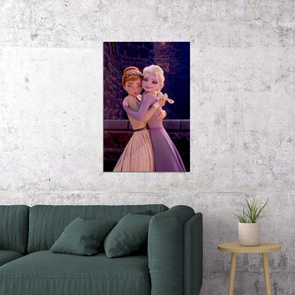 Frosty Movie Characters Elsa Anna Poster Wall Art Print Home Wall Decor