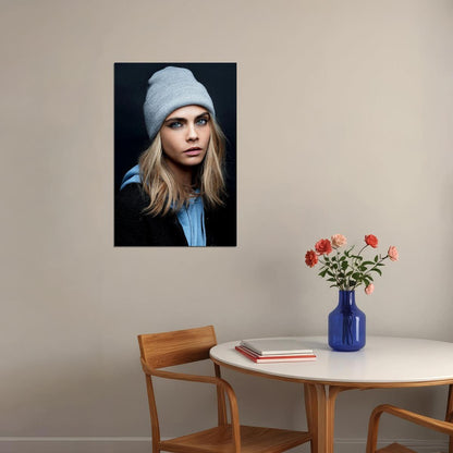 Cara Delevingne British Model Poster Wall Art Print Home Wall Decor