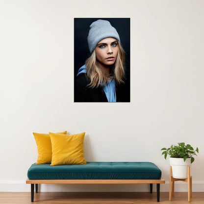 Cara Delevingne British Model Poster Wall Art Print Home Wall Decor