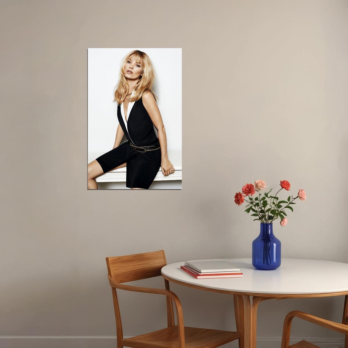 Kate Moss British Supermodel Poster Wall Art Print Home Wall Decor