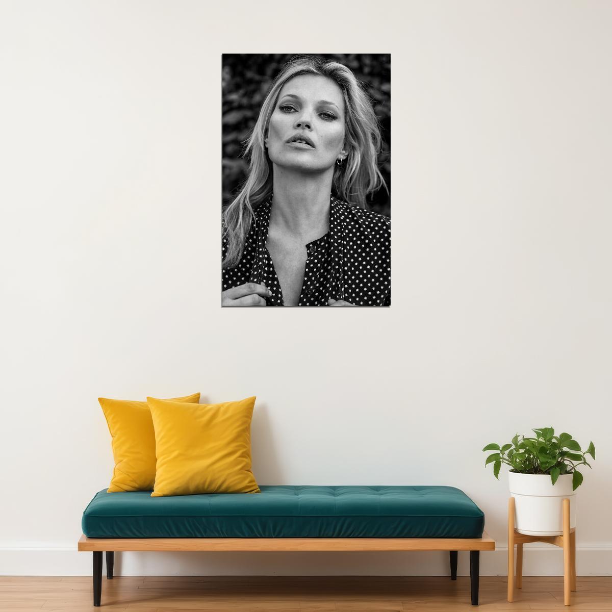 Kate Moss British Supermodel Poster Wall Art Print Home Wall Decor