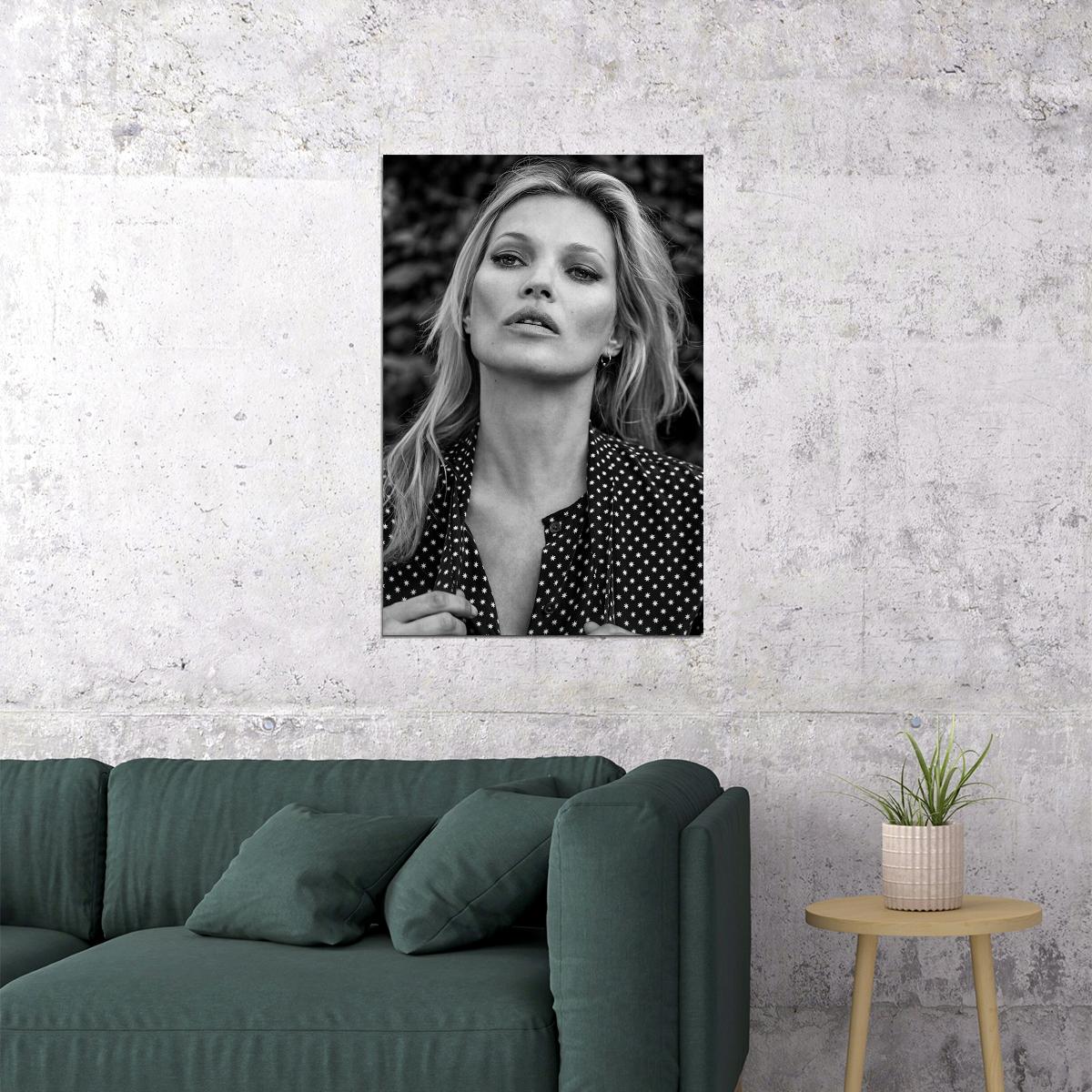 Kate Moss British Supermodel Poster Wall Art Print Home Wall Decor