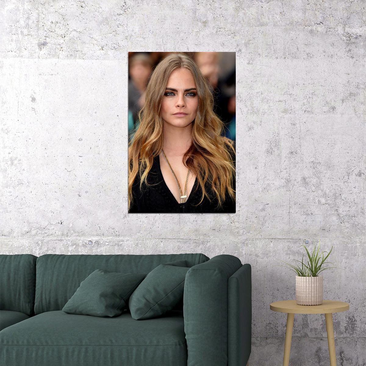 Cara Delevingne Model Actress Poster Wall Art Print Home Wall Decor