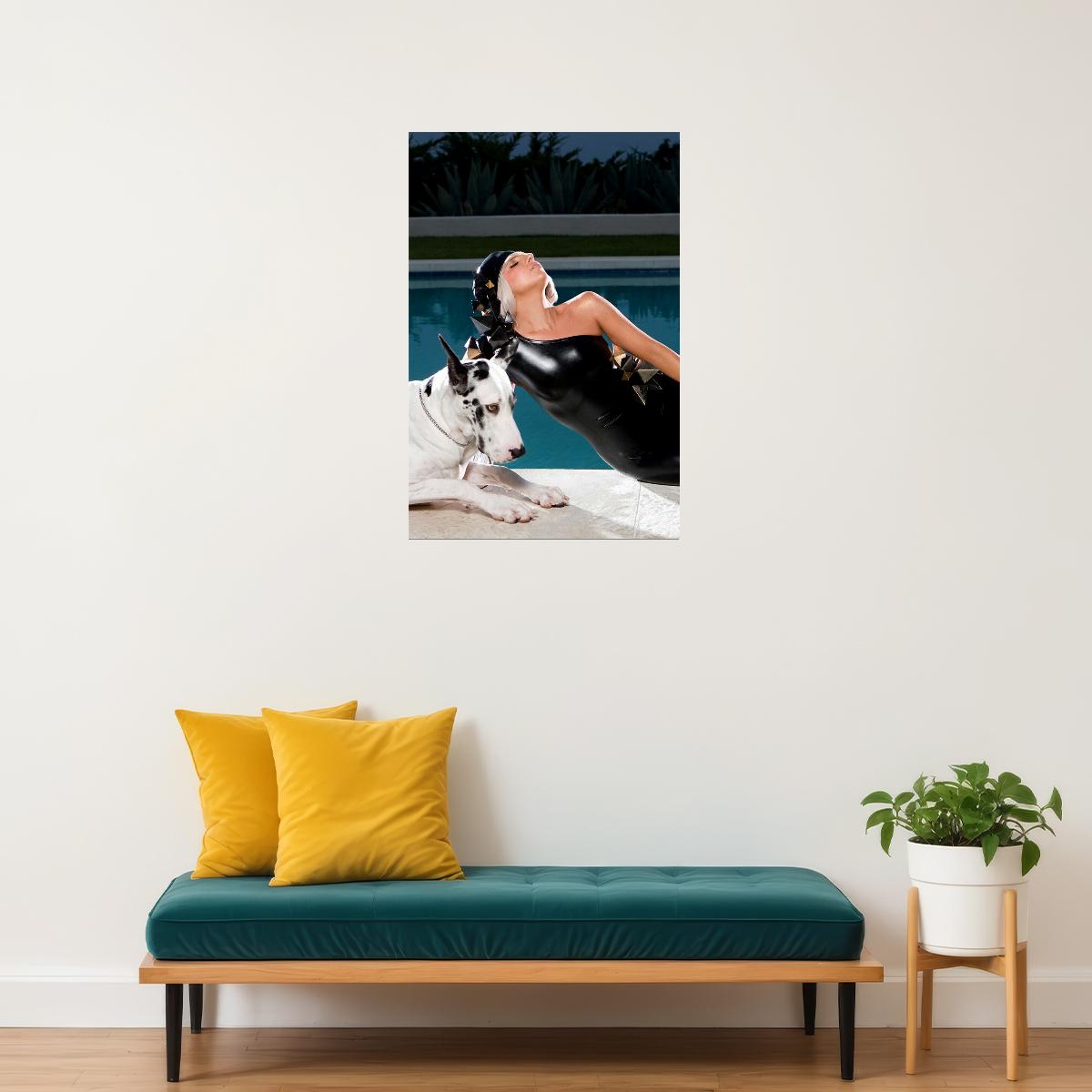 Lady Gaga Poker Face Music Album Poster Wall Art Print Home Wall Decor