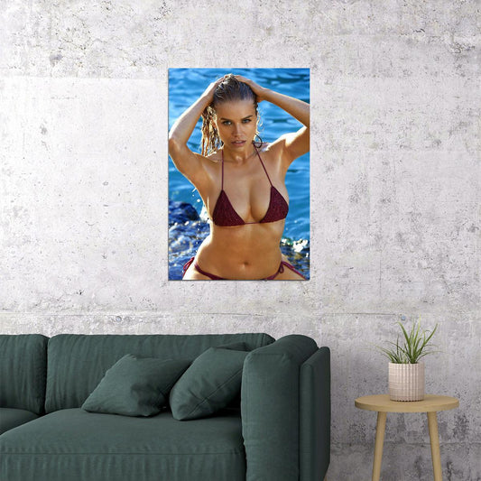 Tanya Mityushina Russian Model Hot Swimsuit Pose Poster Wall Art Print Home Wall Decor