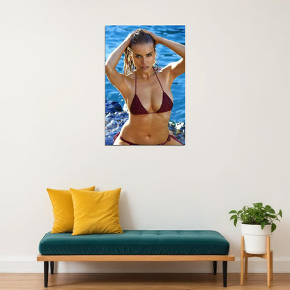 Tanya Mityushina Russian Model Hot Swimsuit Pose Poster Wall Art Print Home Wall Decor