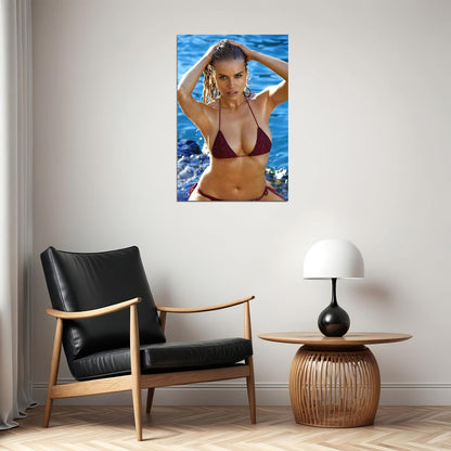Tanya Mityushina Russian Model Hot Swimsuit Pose Poster Wall Art Print Home Wall Decor