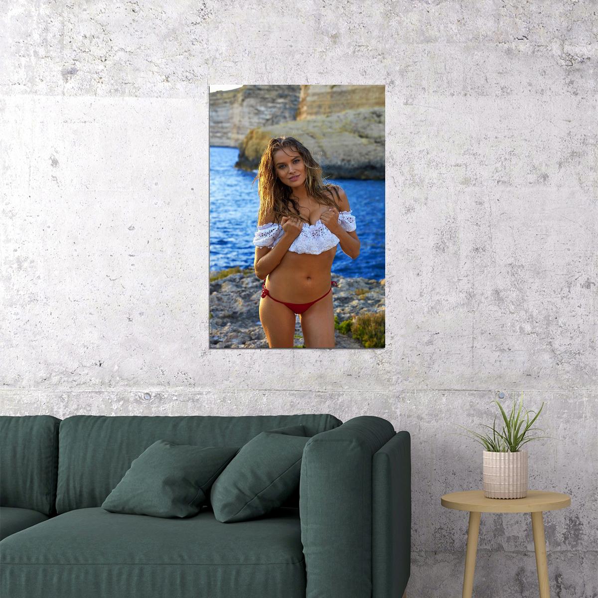 Tanya Mityushina Sexy Model Malta Azure Photo Poster Wall Art Print Home Wall Decor