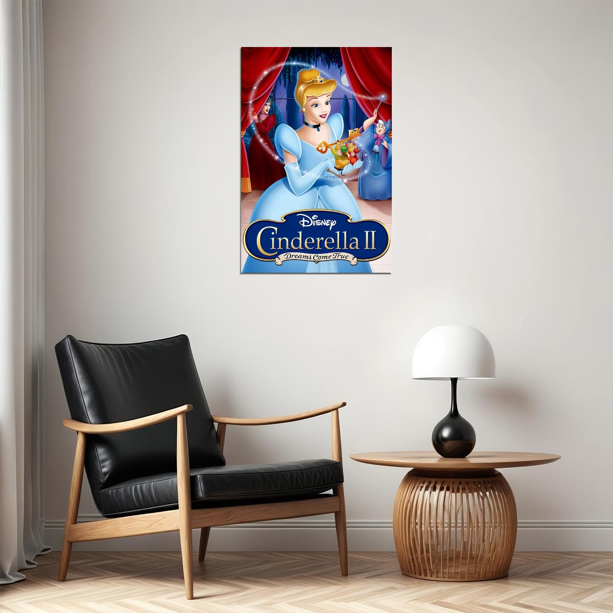 Cinderella Ii Dreams Come True 3 Mice Prince Movie Poster Wall Art Print Home Wall Decor