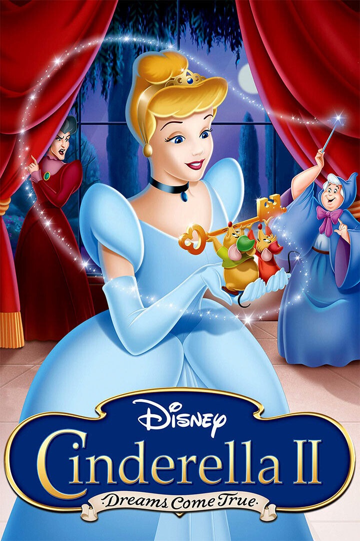 Cinderella Ii Dreams Come True 3 Mice Prince Movie Poster Wall Art Print Home Wall Decor