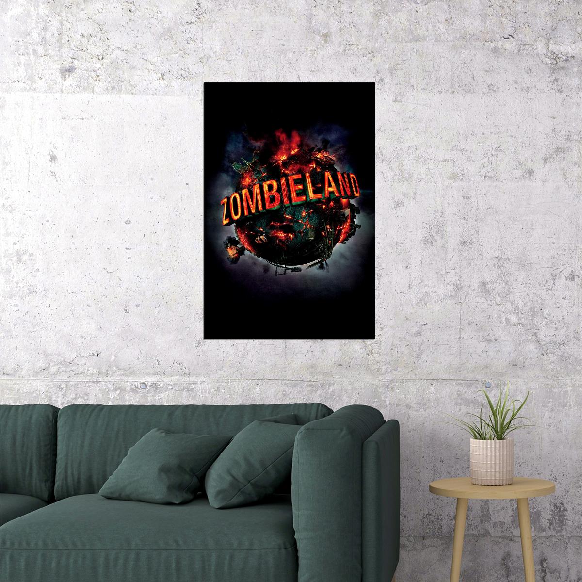 Zombieland Comedy Movie 2009 Poster Wall Art Print Home Wall Decor
