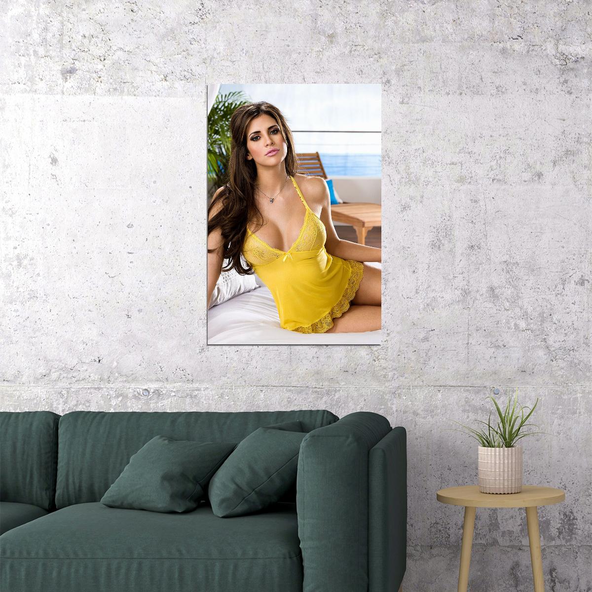 Sexy Hope Dworaczyk Lingerie Model Poster Wall Art Print Home Wall Decor